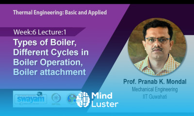 Lec 22 Types of Boiler Different Cycles in Boiler Operation Boiler attachment