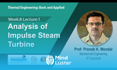 Lec 36 Analysis of Impulse Steam Turbine