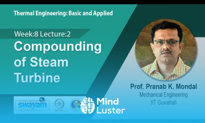 Lec 37 Compounding of Steam Turbine