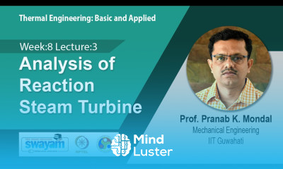 Lec 38 Analysis of Reaction Steam Turbine