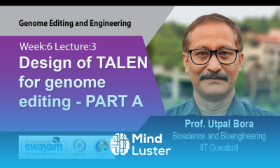 Lec 16 Design of TALEN for genome editing PART A