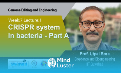 Lec 20 CRISPR system in bacteria Part A
