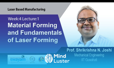 Lec 11 Material Forming and Fundamentals of Laser Forming