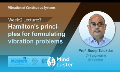 Lec 7 Hamilton s principles for formulating vibration problems