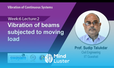 Lec 20 Vibration of beams subjected to moving load