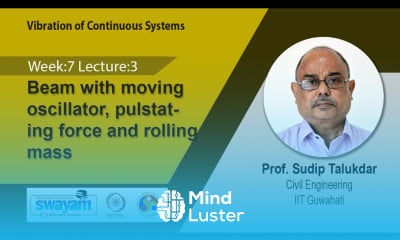 Lec 24 Beam with moving oscillator pulstating force and rolling mass