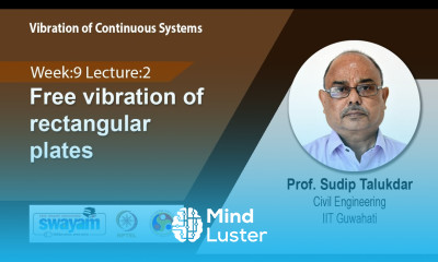 Lec 28 Free vibration of rectangular plates