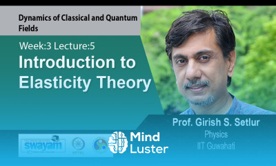 Lec 13 Introduction to Elasticity Theory