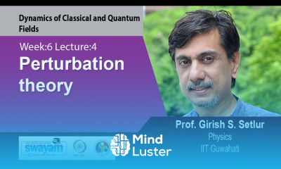 Lec 26 Perturbation theory