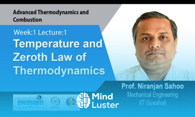 Lec 1 Temperature and Zeroth Law of Thermodynamics