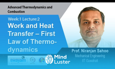 Lec 2 Work and Heat Transfer – First Law of Thermodynamics