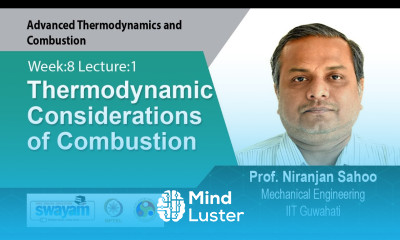 Lec 19 Thermodynamic Considerations of Combustion