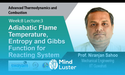 Lec 21 Adiabatic Flame Temperature Entropy and Gibbs Function for Reacting System