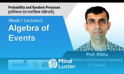 Lec 2 Algebra of Events