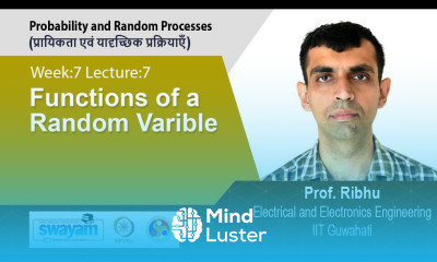 Learn Lec 55 Functions of a random varible - Mind Luster