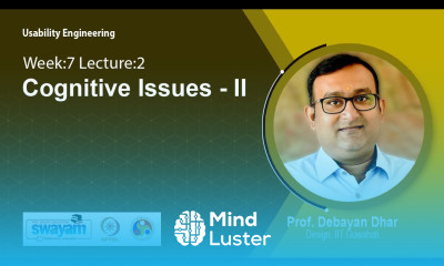 Lec 26 Cognitive Issues II