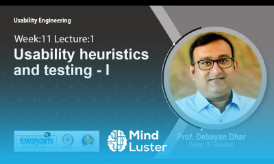 Lec 36 Usability heuristics and testing I