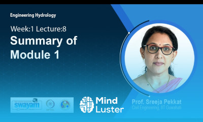 Lec 8 Summary of Module 1