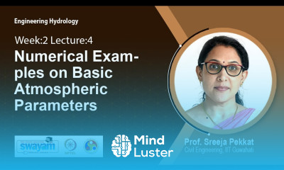Lec 12 Numerical Examples on Basic Atmospheric Parameters