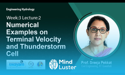 Lec 16 Numerical Examples on Terminal Velocity and Thunderstorm Cell