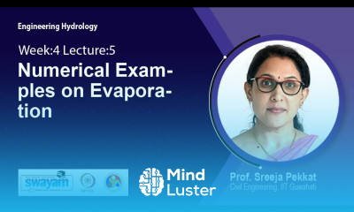 Lec 27 Numerical Examples on Evaporation