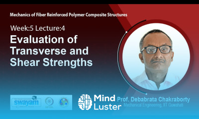 Lec 13 Evaluation of Transverse and Shear Strengths