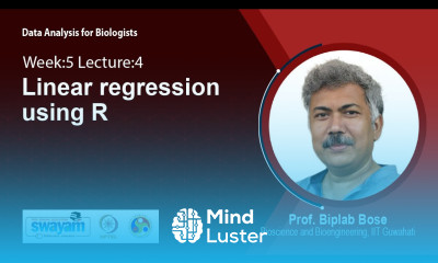 Lec 29 Linear regression using R