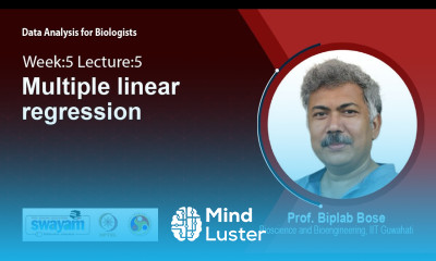 Lec 30 Multiple linear regression