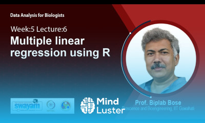 Learn Lec 31 Multiple linear regression using R - Mind Luster