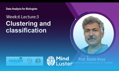 Lec 34 Clustering and classification