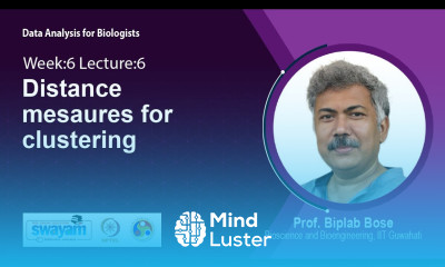 Lec 37 Distance mesaures for clustering