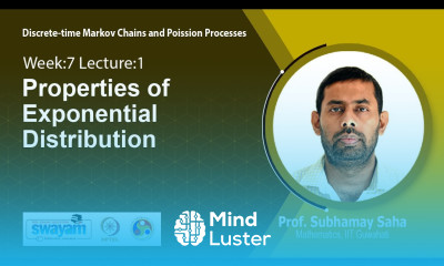 Lec 25 Properties of Exponential Distribution