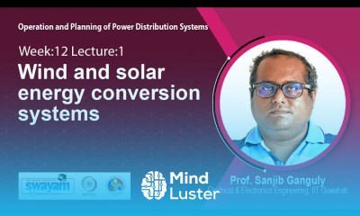 Lec 32 Wind and solar energy conversion systems