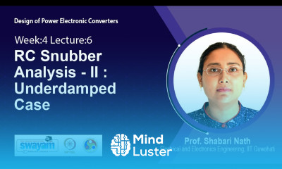 Lec 32 RC Snubber Analysis II Underdamped Case