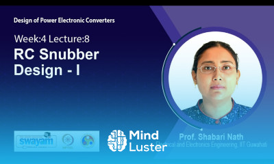 Lec 34 RC Snubber Design I