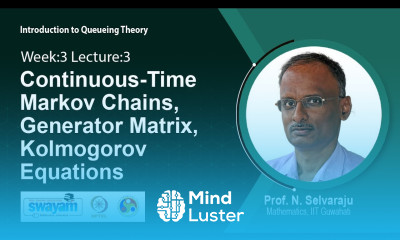 Lec 11 Continuous Time Markov Chains Generator Matrix Kolmogorov Equations