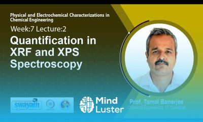 Lec 21 Quantification in XRF and XPS Spectroscopy​