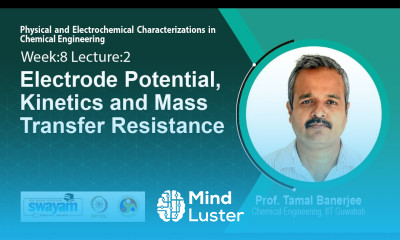 Lec 24 Electrode Potential Kinetics and Mass Transfer Resistance​