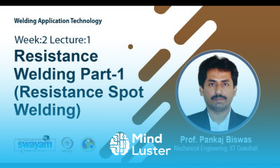 Lec 4 Resistance Welding Part 1 Resistance Spot Welding