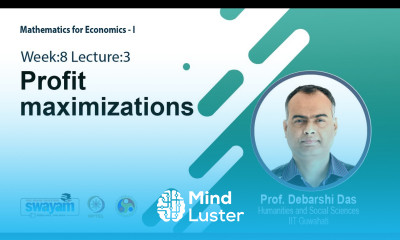 Lec 24 Profit maximizations