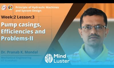 Lec 6 Pump casings Efficiencies and Problems II