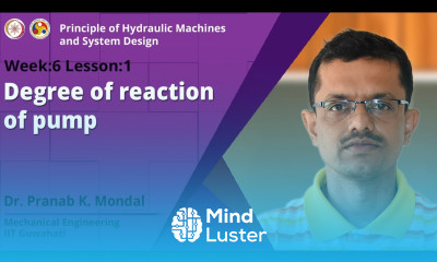 Lec 25 Degree of reaction of pump