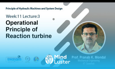 Learn Lec 51 Operational Principle of Reaction turbine - Mind Luster