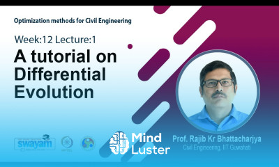 Lec 33 A tutorial on Differential Evolution