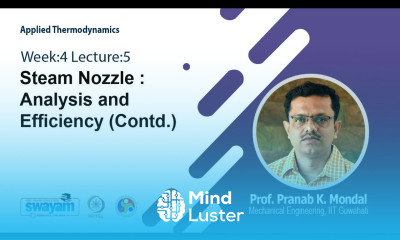 Lec 17 Steam Nozzle Analysis and Efficiency Contd