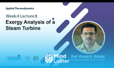Lec 20 Exergy Analysis of a Steam Turbine