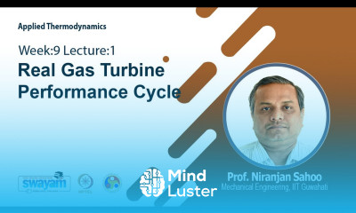 Lec 34 Real Gas Turbine Performance Cycle