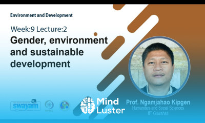 Lec 25 Gender environment and sustainable development