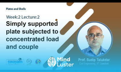 Lec 6 Simply supported plate subjected to concentrated load and couple