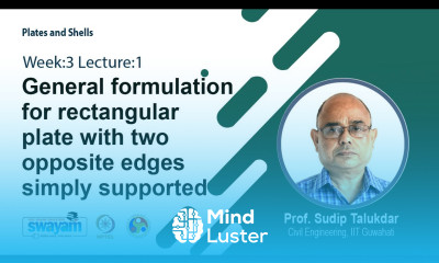 Lec 8 General formulation for rectangular plate with two opposite edges simply supported